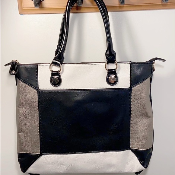 EUC Patchwork shoulder bag or crossbody satchel purse Charming Charlie looks new